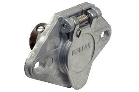 Pollak  Trailer Wiring Connector 11-607EP Lead Length - No Lead  End Type - 6 Way Round  Color - Silver