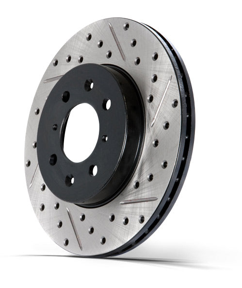Stop Tech/ Power Slot 127.62064CL SportStop (R) Cryo-Treated Drilled And Slotted Brake Rotor