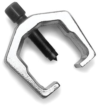 Performance Tool W142 Pitman Arm Puller; Jaw Spread - 1-5/16 Inch  Yoke Depth - 2-1/2 Inch  Screw Size - 3/8 Inch  Color - Silver  Material - Steel