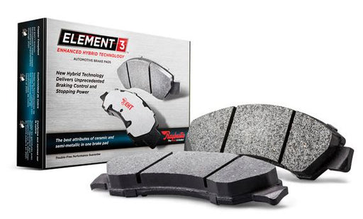 Raybestos Brakes EHT1288H Brake Pad Element3 (TM); Recommended Use - OEM  Material - Ceramic  Construction - OEM  Overall Thickness (MM) - OEM  Includes OEM Sensors - Yes  Includes Shims - Yes  Quantity - Set Of 2  FMSI Number - D1288