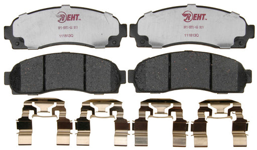 Raybestos Brakes EHT833H Brake Pad Element3 (TM); Recommended Use - OEM  Material - Ceramic  Construction - OEM  Overall Thickness (MM) - OEM  Includes OEM Sensors - Yes  Includes Shims - Yes  Quantity - Set Of 2  FMSI Number - D833