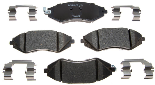 Raybestos Brakes MGD1035CH Brake Pad; Recommended Use - OEM  Material - Ceramic  Construction - OEM  Overall Thickness (MM) - OEM  Includes OEM Sensors - Yes  Includes Shims - Yes  Quantity - Set Of 2  FMSI Number - D1035