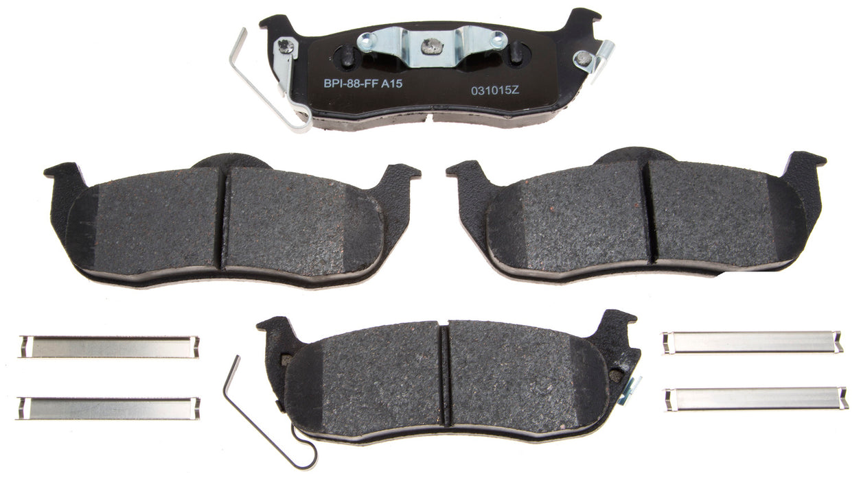 Raybestos Brakes MGD1039CH Brake Pad; Recommended Use - OEM  Material - Ceramic  Construction - OEM  Overall Thickness (MM) - OEM  Includes OEM Sensors - Yes  Includes Shims - Yes  Quantity - Set Of 2  FMSI Number - D1039