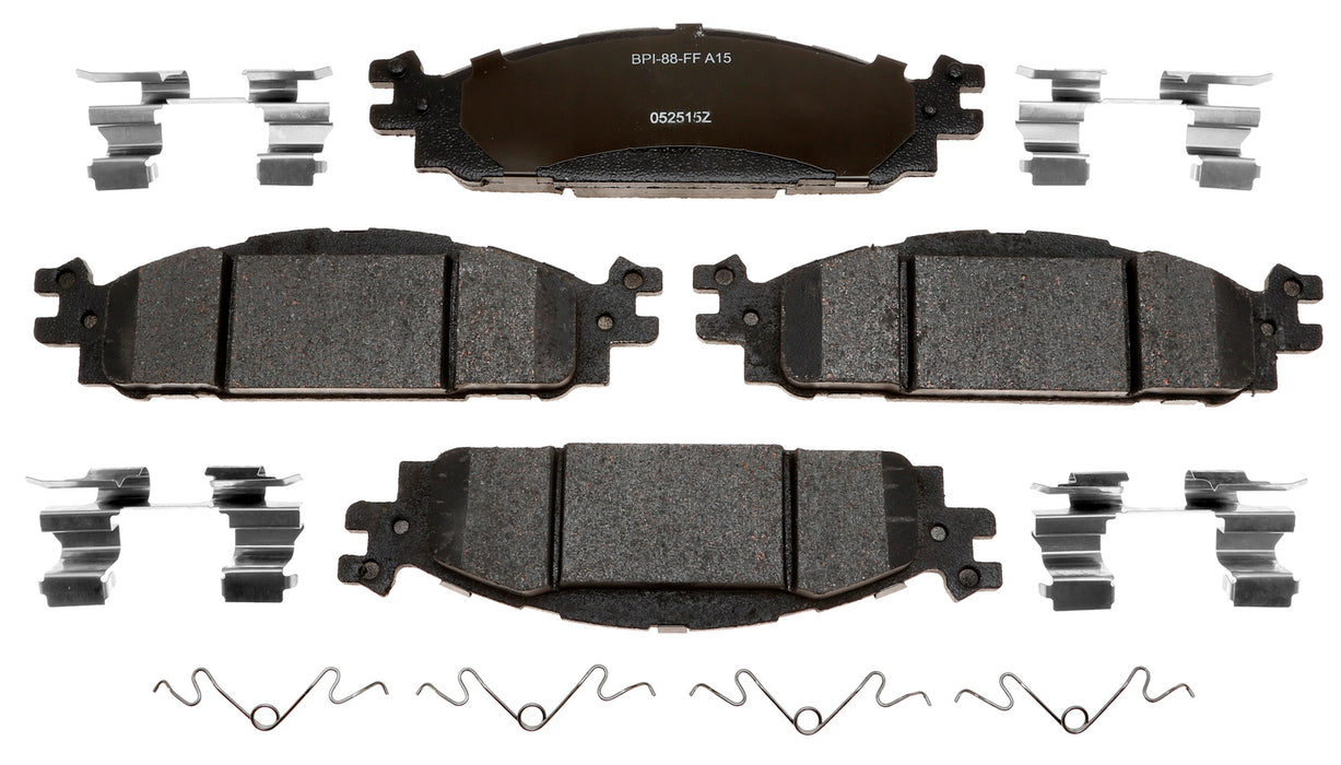 Raybestos Brakes MGD1455CH Brake Pad; Recommended Use - OEM  Material - Ceramic  Construction - OEM  Overall Thickness (MM) - OEM  Includes OEM Sensors - Yes  Includes Shims - Yes  Quantity - Set Of 2  FMSI Number - D1455