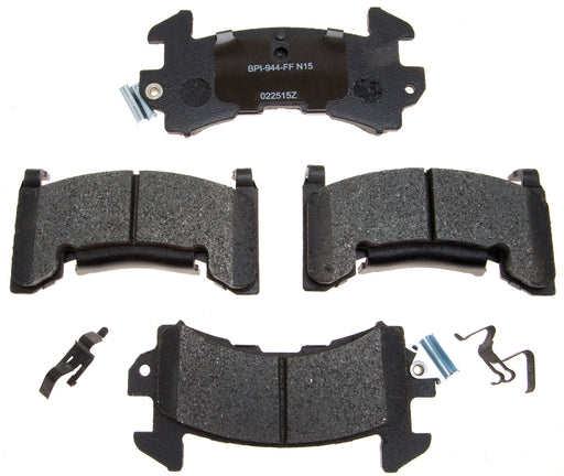 Raybestos Brakes MGD154MH Brake Pad; Recommended Use - OEM  Material - Metallic  Construction - OEM  Overall Thickness (MM) - OEM  Includes OEM Sensors - Yes  Includes Shims - Yes  Quantity - Set Of 2  FMSI Number - D154