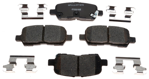 Raybestos Brakes MGD997CH Brake Pad; Recommended Use - OEM  Material - Ceramic  Construction - OEM  Overall Thickness (MM) - OEM  Includes OEM Sensors - Yes  Includes Shims - Yes  Quantity - Set Of 2  FMSI Number - D997