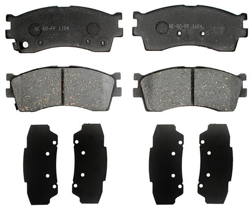 Raybestos Brakes PGD84M Brake Pad Professional Grade; Recommended Use - OEM  Material - Semi-Metallic  Construction - OEM  Overall Thickness (MM) - OEM  Includes OEM Sensors - Yes  Includes Shims - Yes  Quantity - Set Of 2  FMSI Number - D84