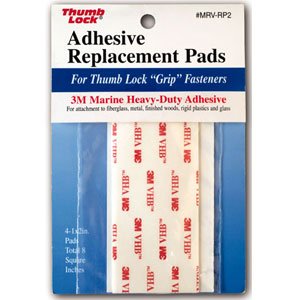 Ready America  RV Travel Safety Strap Adhesive Pad MRV-RP2 Quantity - Case Of 10  Used For - RV Travel Safety Strap Part Numbers MRV-100BK/ MRV-100WT