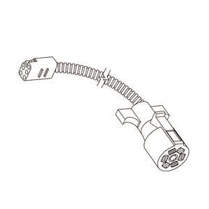 RV Pigtails 40015  Trailer Wiring Connector Adapter