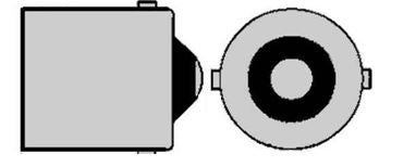 SPEEDWAY Courtesy Light Bulb N89 BX/10  G6 Miniature Type; 13 Volt/ 0.58 Amp;