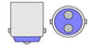 Speedway Series Brake Light Bulb NC1176 2/CD  S8 Miniature Type; 12.8 Volt/