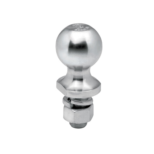 Tow Ready 63813 Trailer Hitch Ball; Gross Trailer Weight (LB) - 2000 Pounds  Ball Diameter (IN) - 1-7/8 Inch  Shank Diameter (IN) - 3/4 Inch  Shank Length (IN) - 2-3/8 Inch  Color - Silver  Material - Steel  Finish - Zinc Plated
