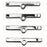 Trans Dapt 4992 Valve Cover Hold Down Tab Set; Finish - Chrome Plated  Color - Silver  Width (IN) - 3 Inch  Number Of Pieces - 4