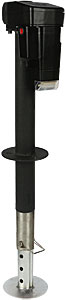 Ultra-Fab Products 38-944016 Trailer Tongue Jack Ultra 4002; Operation Type - Electric  Capacity - 4000 Pound  Maximum Lift - 18 Inch  Color/ Finish - Black Wrinkle Powder Coated  Material - Steel  Mounting Type - Bolt-On