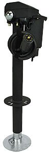 Ultra-Fab Products 38-944037 Trailer Tongue Jack Ultra 3502-7; Operation Type - Electric  Capacity - 3500 Pound  Maximum Lift - 18 Inch  Color/ Finish - Black Wrinkle Powder Coated  Material - Steel  Mounting Type - Bolt-On
