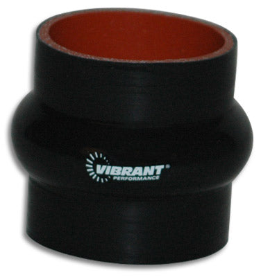 Vibrant Performance 2734 Intercooler Hose Coupling; Diameter (IN) - 3 Inch  Type - Hump Hose  Bend Radius (IN) - Not Applicable  Length (IN) - 3 Inch  Color - Black  Material - 4 Ply Reinforced Silicone