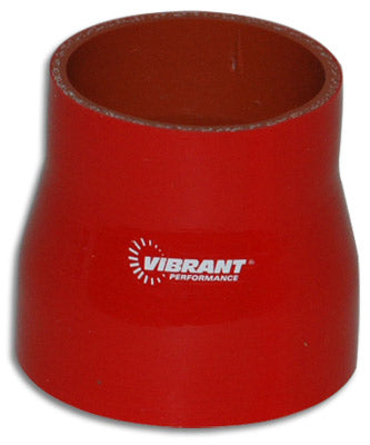 Vibrant Performance 2778R Intercooler Hose Coupling; Diameter (IN) - 2 X 2-3/4 Inch  Type - Straight Transition  Bend Radius (IN) - Not Applicable  Length (IN) - 3 Inch  Color - Red  Material - 4 Ply Reinforced Silicone