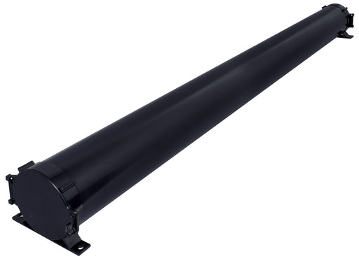 Valterra A04-5094BK Sewer Hose Storage Carrier; Type - Fixed  Tube Shape - Round  Length (IN) - 50 Inch To 94 Inch  Color - Black  Material - UV Resistant ABS Plastic  With Door - No  With Fitting - Yes