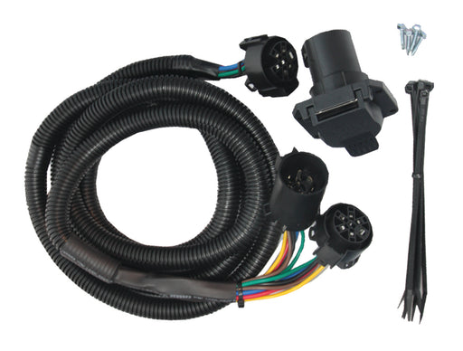 Valterra  Trailer Wiring Connector A10-7010 Lead Length - 10 Feet  Vehicle End or Trailer End - Vehicle End  End Type - 7 Way Harness With OEM Connector For 5th Wheel Gooseneck Trailers  Color - Black