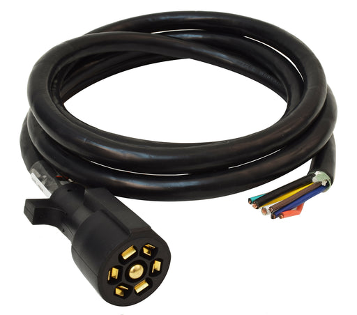 Valterra  Trailer Wiring Connector A10-7W8 Lead Length - 8 Feet  Vehicle End or Trailer End - Trailer End  End Type - 7 Way  Color - Black