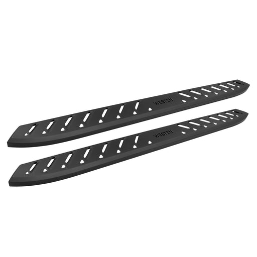 Westin Automotive 28-81165 Running Board Thrasher; Includes Mounting Bracket - Yes - Direct-Fit Type  Type - Non-Powered  With Plug And Play Wiring Kit - No  Color/ Finish - Black Textured Powder Coated  Material - Mild Steel  Lighted - No  End Cap - No