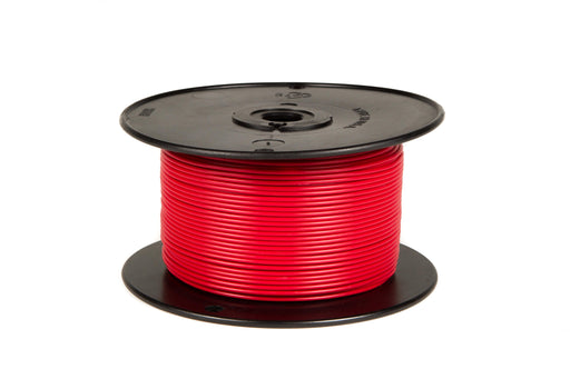 WirthCo  Primary Wire 81020 Conductor Type - 1 Conductor  Construction - Multi-Strand  Gauge - 14 AWG  Color - Red  Length (FT) - 100 Feet  Style - Spool  Material - Polyethylene Insulation