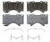 Wagner Brakes OEX1303 Brake Pad OEX; Recommended Use - OEM  Material - Low-Copper Ceramic  Construction - OEM  Overall Thickness (MM) - 17.98 Millimeter  Includes Shims - Yes  FMSI Number - D1303