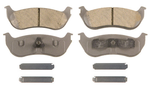 ThermoQuiet Brake Pad QC881 Recommended Use - OEM Replacement  Material - Ceramic  Construction - Bonded  Overall Thickness (MM) - 0.575 Inch  Includes OEM Sensors - Yes  Includes Shims - Yes  Quantity - Set Of 4  FMSI Number - D881