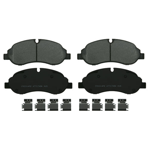 Wagner Brakes SX1691 Brake Pad Severe Duty; Recommended Use - OEM Replacement  Material - Semi-Metallic  Construction - Bonded  Overall Thickness (MM) - 0.713 Inch  Includes OEM Sensors - No  Includes Shims - Yes  Quantity - Set Of 2  FMSI Number - D1691