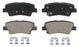 Wagner Brakes ZD1412 Brake Pad QuickStop; Recommended Use - OEM Replacement  Material - Ceramic  Construction - OEM  Overall Thickness (MM) - 3/4 Inch  Includes OEM Sensors - No  Includes Shims - Yes  Quantity - Set Of 4  FMSI Number - D1412