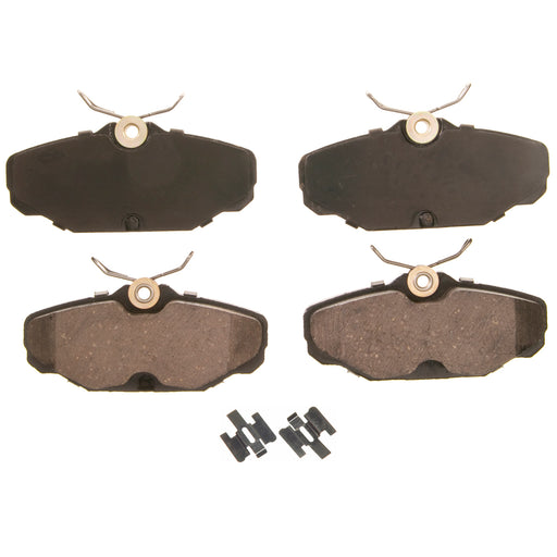 Wagner Brakes ZD576 Brake Pad QuickStop; Recommended Use - OEM Replacement  Material - Ceramic  Construction - Bonded  Overall Thickness (MM) - 0.622 Inch  Includes OEM Sensors - Yes  Includes Shims - Yes  Quantity - Set Of 4  FMSI Number - D576