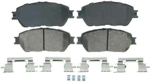 Wagner Brakes ZD691 Brake Pad QuickStop; Recommended Use - OEM Replacement  Material - Ceramic  Construction - Bonded  Overall Thickness (MM) - 0.626 Inch  Includes OEM Sensors - Yes  Includes Shims - Yes  Quantity - Set Of 4  FMSI Number - D691