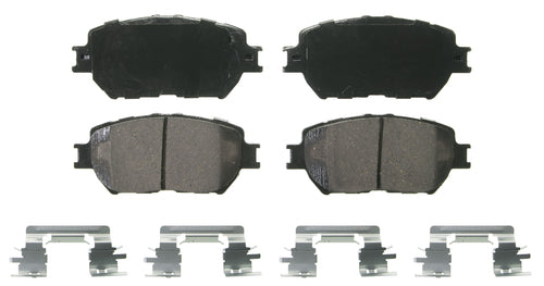 Wagner Brakes ZD908 Brake Pad QuickStop; Recommended Use - OEM Replacement  Material - Ceramic  Construction - Bonded  Overall Thickness (MM) - 0.661 Inch  Includes OEM Sensors - No  Includes Shims - Yes  Quantity - Set Of 4  FMSI Number - D908