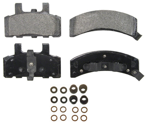 QuickStop Brake Pad ZX369 Recommended Use - OEM  Material - Semi-Metallic  Construction - Bonded  Overall Thickness (MM) - 0.657 Inch Inner And 0.621 Inch Outer  Includes OEM Sensors - Yes  Includes Shims - Yes  Quantity - Set Of 4  FMSI Number - D369