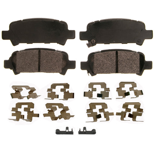 Wagner Brakes ZX770 Brake Pad QuickStop; Recommended Use - OEM Replacement  Material - Semi-Metallic  Construction - OEM  Overall Thickness (MM) - 0.543 Inch  Includes OEM Sensors - Yes  Includes Shims - Yes  Quantity - Set Of 4  FMSI Number - D770